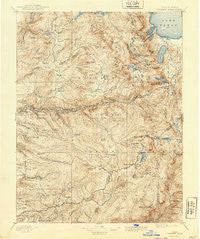 Pyramid Peak California Historical topographic map, 1:125000 scale, 30 X 30 Minute, Year 1896