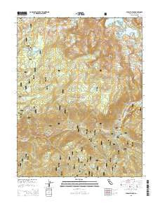 Pyramid Peak California Current topographic map, 1:24000 scale, 7.5 X 7.5 Minute, Year 2015