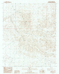 Quartz Peak California Historical topographic map, 1:24000 scale, 7.5 X 7.5 Minute, Year 1988