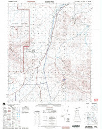 Quartz Peak California Historical topographic map, 1:50000 scale, 15 X 15 Minute, Year 2002