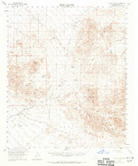 Quartz Peak California Historical topographic map, 1:62500 scale, 15 X 15 Minute, Year 1953
