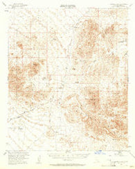 Quartz Peak California Historical topographic map, 1:62500 scale, 15 X 15 Minute, Year 1953