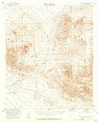 Quartz Peak California Historical topographic map, 1:62500 scale, 15 X 15 Minute, Year 1953