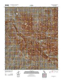 Quartz Peak California Historical topographic map, 1:24000 scale, 7.5 X 7.5 Minute, Year 2012