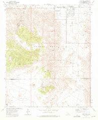Queen Mountain California Historical topographic map, 1:24000 scale, 7.5 X 7.5 Minute, Year 1972