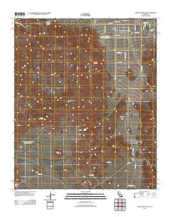 Queen Mountain California Historical topographic map, 1:24000 scale, 7.5 X 7.5 Minute, Year 2012