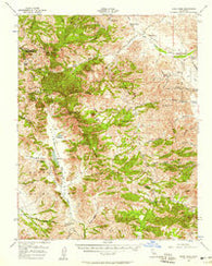 Quien Sabe California Historical topographic map, 1:62500 scale, 15 X 15 Minute, Year 1956