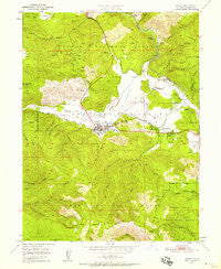 Quincy California Historical topographic map, 1:24000 scale, 7.5 X 7.5 Minute, Year 1950