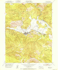 Quincy California Historical topographic map, 1:24000 scale, 7.5 X 7.5 Minute, Year 1951