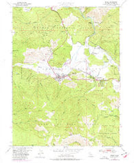 Quincy California Historical topographic map, 1:24000 scale, 7.5 X 7.5 Minute, Year 1950