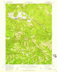 Quincy California Historical topographic map, 1:62500 scale, 15 X 15 Minute, Year 1951