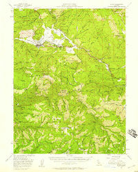 Quincy California Historical topographic map, 1:62500 scale, 15 X 15 Minute, Year 1951