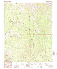 Quinn Peak California Historical topographic map, 1:24000 scale, 7.5 X 7.5 Minute, Year 1988