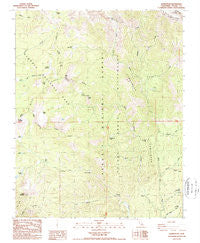 Quinn Peak California Historical topographic map, 1:24000 scale, 7.5 X 7.5 Minute, Year 1988