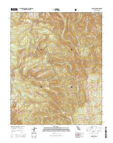 Quinn Peak California Current topographic map, 1:24000 scale, 7.5 X 7.5 Minute, Year 2015