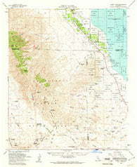Rabbit Peak California Historical topographic map, 1:62500 scale, 15 X 15 Minute, Year 1959