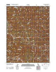 Raglin Ridge California Historical topographic map, 1:24000 scale, 7.5 X 7.5 Minute, Year 2012