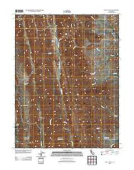 Rail Canyon California Historical topographic map, 1:24000 scale, 7.5 X 7.5 Minute, Year 2012