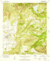 Ramona California Historical topographic map, 1:24000 scale, 7.5 X 7.5 Minute, Year 1955