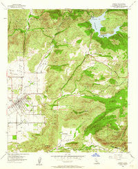 Ramona California Historical topographic map, 1:24000 scale, 7.5 X 7.5 Minute, Year 1955
