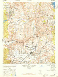 Ramona California Historical topographic map, 1:62500 scale, 15 X 15 Minute, Year 1942