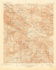 Ramona California Historical topographic map, 1:125000 scale, 30 X 30 Minute, Year 1903
