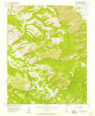 Rana Creek California Historical topographic map, 1:24000 scale, 7.5 X 7.5 Minute, Year 1956