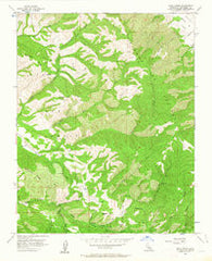 Rana Creek California Historical topographic map, 1:24000 scale, 7.5 X 7.5 Minute, Year 1956