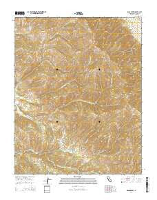 Rana Creek California Current topographic map, 1:24000 scale, 7.5 X 7.5 Minute, Year 2015