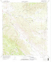 Ranchita California Historical topographic map, 1:24000 scale, 7.5 X 7.5 Minute, Year 1960