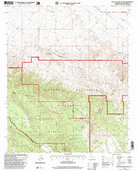 Rattlesnake Canyon California Historical topographic map, 1:24000 scale, 7.5 X 7.5 Minute, Year 1996