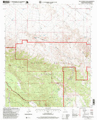 Rattlesnake Canyon California Historical topographic map, 1:24000 scale, 7.5 X 7.5 Minute, Year 1996