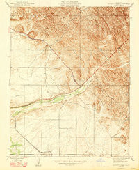 Raynor Creek California Historical topographic map, 1:24000 scale, 7.5 X 7.5 Minute, Year 1947