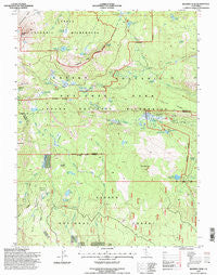 Reading Peak California Historical topographic map, 1:24000 scale, 7.5 X 7.5 Minute, Year 1995