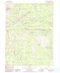 Reading Peak California Historical topographic map, 1:24000 scale, 7.5 X 7.5 Minute, Year 1985