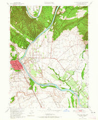 Red Bluff East California Historical topographic map, 1:24000 scale, 7.5 X 7.5 Minute, Year 1951