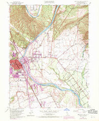 Red Bluff East California Historical topographic map, 1:24000 scale, 7.5 X 7.5 Minute, Year 1951