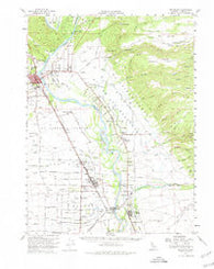 Red Bluff California Historical topographic map, 1:62500 scale, 15 X 15 Minute, Year 1952