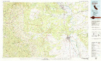 Red Bluff California Historical topographic map, 1:100000 scale, 30 X 60 Minute, Year 1979