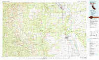 Red Bluff California Historical topographic map, 1:100000 scale, 30 X 60 Minute, Year 1979