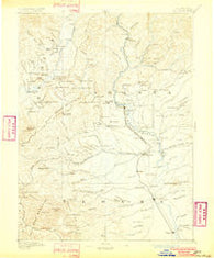 Red Bluff California Historical topographic map, 1:250000 scale, 1 X 1 Degree, Year 1894