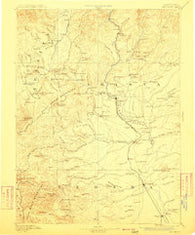 Red Bluff California Historical topographic map, 1:250000 scale, 1 X 1 Degree, Year 1894