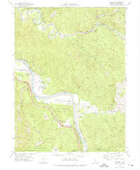 Redcrest California Historical topographic map, 1:24000 scale, 7.5 X 7.5 Minute, Year 1969