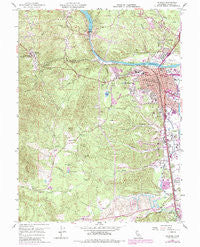 Redding California Historical topographic map, 1:24000 scale, 7.5 X 7.5 Minute, Year 1957