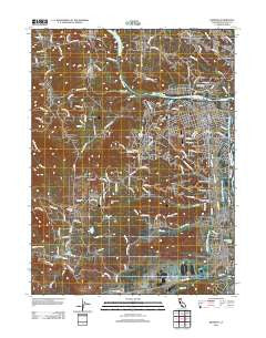 Redding California Historical topographic map, 1:24000 scale, 7.5 X 7.5 Minute, Year 2012