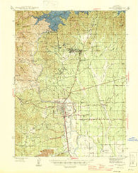 Redding California Historical topographic map, 1:62500 scale, 15 X 15 Minute, Year 1946