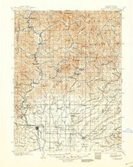 Redding California Historical topographic map, 1:125000 scale, 30 X 30 Minute, Year 1901