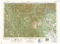 Redding California Historical topographic map, 1:250000 scale, 1 X 2 Degree, Year 1958