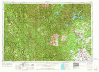 Redding California Historical topographic map, 1:250000 scale, 1 X 2 Degree, Year 1958