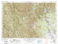 Redding California Historical topographic map, 1:250000 scale, 1 X 2 Degree, Year 1958